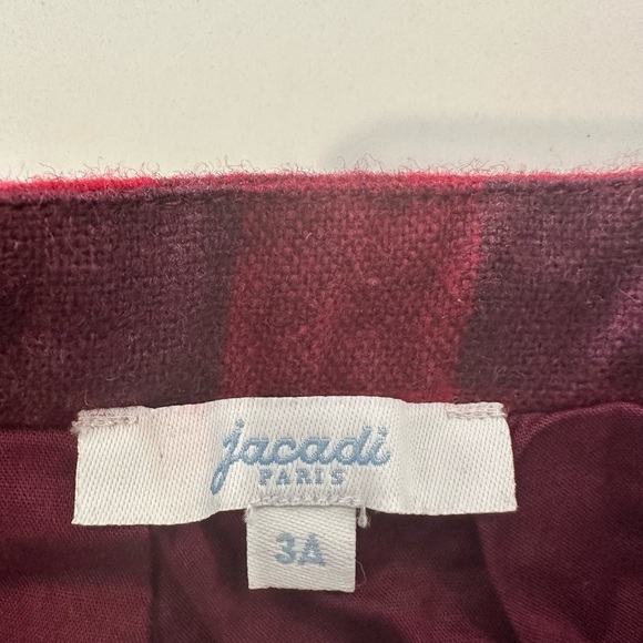 JACADI wool blend red skirt in size 3 - Picture 5 of 8